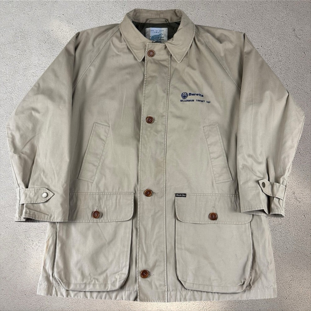 Vintage Beretta Sport Hunting Chore Coat Men's 44‎ (Large) Shooting Jacket